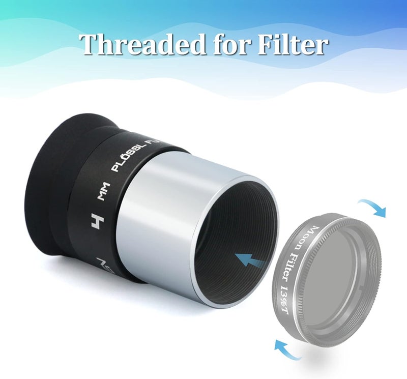 WEOOEN 4mm Telescope Eyepiece 1.25inch, 4-Element Plossl Eyepiece, Fully Coated Optical Lens, Metal Construction - Image 4